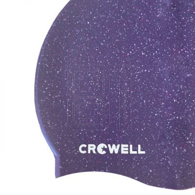 4. Silicone swimming cap Crowell Recycling Pearl purple col.4