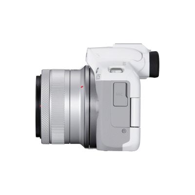 5. Canon EOS R50, Weiß + RF-S 18-45mm F4.5-6.3 IS STM Kit, spiegellose Kamera, 24,2 MP CMOS, 6000 x 4000 Pixel, Weiß