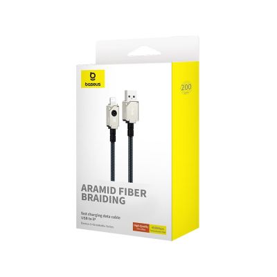 7. Baseus Unbreakable USB-IP-Kabel 2,4 A 2 m (Weiß)