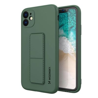 Wozinsky Kickstand Case Silikonhülle mit Ständer Samsung Galaxy A72 4G dunkelgrün