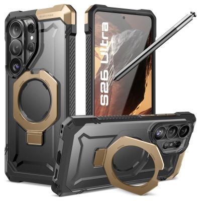 Supcase UB Grip Mag MagSafe Hülle für Samsung Galaxy S26 Ultra – Schwarz und Braun
