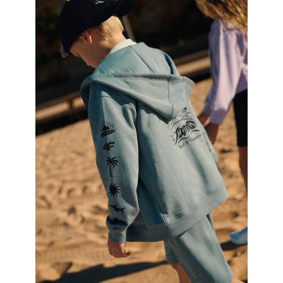 10. Locker geschnittener Kapuzenpullover für Jungen, Größe 4F 4FJRSS26TSWSM3052-46S
