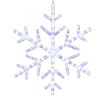 2. Schneeflocken-Dekorationsleuchte zum Aufhängen, 40 weiße LEDs