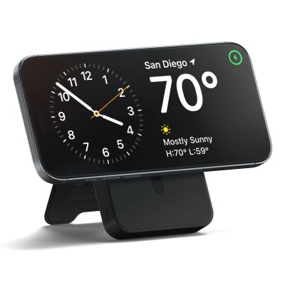 5. Satechi OntheGo Powerbank 10K - Magnetische Powerbank mit Ständer, 10.000 mAh, kompatibel mit MagSafe und Qi2 (Schwarz)