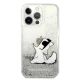 3. Karl Lagerfeld Liquid Glitter Choupette Fun Case für iPhone 13 Pro Max 6,7" - Silber