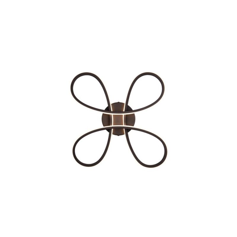 LED-Deckenleuchte FLY 40 cm 3000 K Mattschwarz