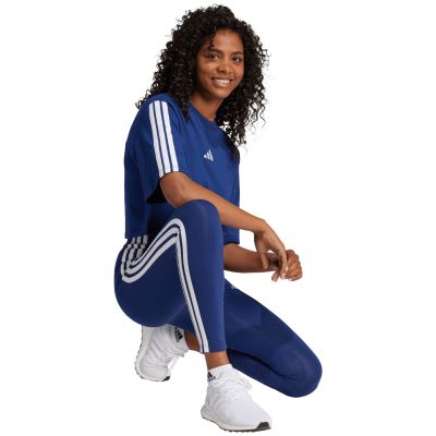 6. Damen-Leggings adidas Essentials 3-Stripes Cotton dunkelblau JE0067