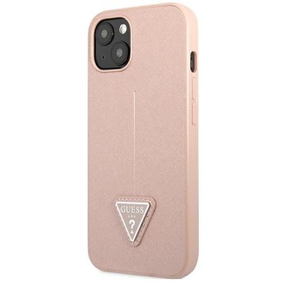 3. Guess GUHCP14MPSATLP iPhone 14 Plus 6,7 "rosa / rosa Hardcase SaffianoTriangle Logo