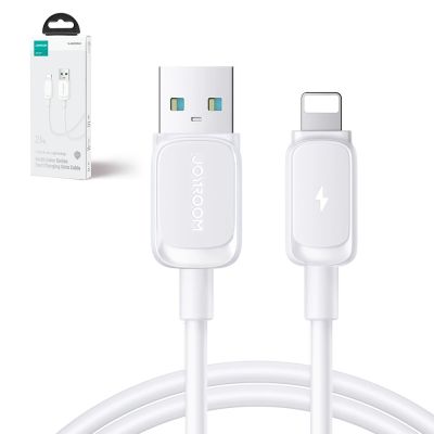 3. Joyroom Multi-Color Series A14 Lightning / USB-A 2,4A 1,2 m Kabel - Weiß