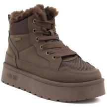 Braune Big Star Plateau-Schneestiefel für Damen UU274168
