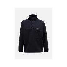Peak Performance M Fleece Snap T-Neck Sweatshirt schwarz