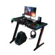 6. Raptor GT100 Gaming-Schreibtisch 120x60cm RGB Schwarz