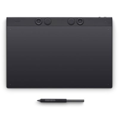 7. WACOM Intuos Pro Large (2025) Grafiktablett mit Multi-Touch und verstellbarem Ständer