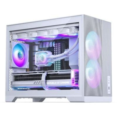 7. PHANTEKS XT M3 PC-Gehäuse, Mini-Gehäuse, mATX, RGB, gehärtetes Glas – inkl. 3 x 120-mm-Lüfter, weiß