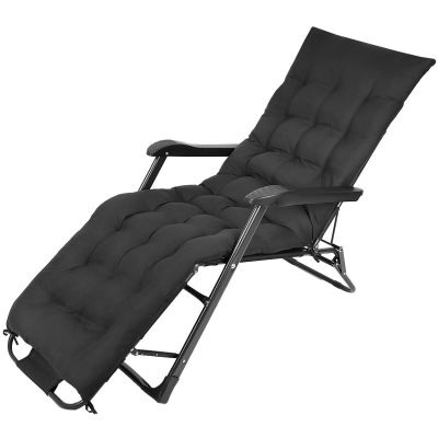 5. BALATON MEHRFACH VERSTELLBARER SESSEL MIT KISSEN UND KOPFSTÜTZE, SCHWARZ