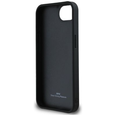 7. BMW Leder Hot Stamp iPhone 16e Hülle - Schwarz