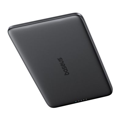 3. Baseus PicoGo AM41 Ultra-Slim 5000mAh 20W MagSafe kompatible Powerbank mit Baseus Simple USB-C 60W 30cm Kabel - Schwarz