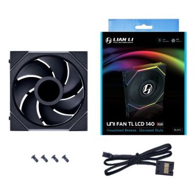 4. Lian Li UNI FAN TL LCD-Funklüfter, ARGB, PWM – 140 mm