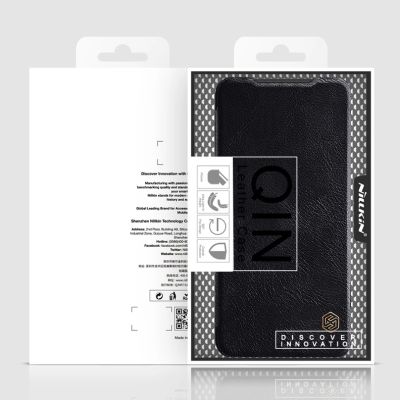 5. Nillkin Qin Case Klapphülle für Xiaomi Redmi Note 11T 5G / 11S 5G / 11 5G (China) / Poco M4 Pro 5G – Schwarz