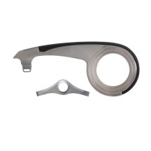 Kettenschutz aus Polycarbonat, schwarz