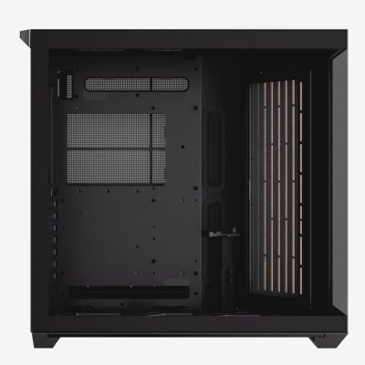 5. APNX V1 PC-Gehäuse, Midi-Tower, ATX, gehärtetes Glas, Holz, schwarz