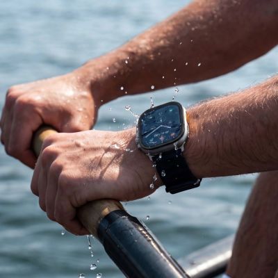 11. Tech-Protect 2er-Pack Schutzglas für Apple Watch Ultra 49 mm – Schwarz