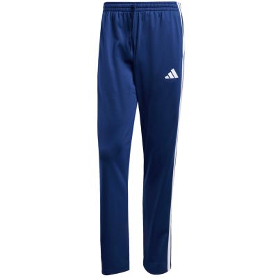 2. adidas Herren-Trikothose mit 3 Streifen, normaler Passform und offenem Saum, Blau, JI8803