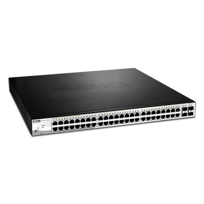 D-Link DGS-1210-52MP Switch - Managed - L2 - Gigabit Ethernet (10/100/1000) - Vollduplex - Power over Ethernet (PoE)