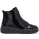2. Schwarze Plateau-Ankle-Boots aus Lackleder für Damen, Rieker W2661-01