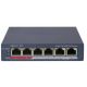 2. Hikvision DS-3E1106P-EI Managed Fast Ethernet (10/100) Netzwerk-Switch mit PoE-Unterstützung, Grau