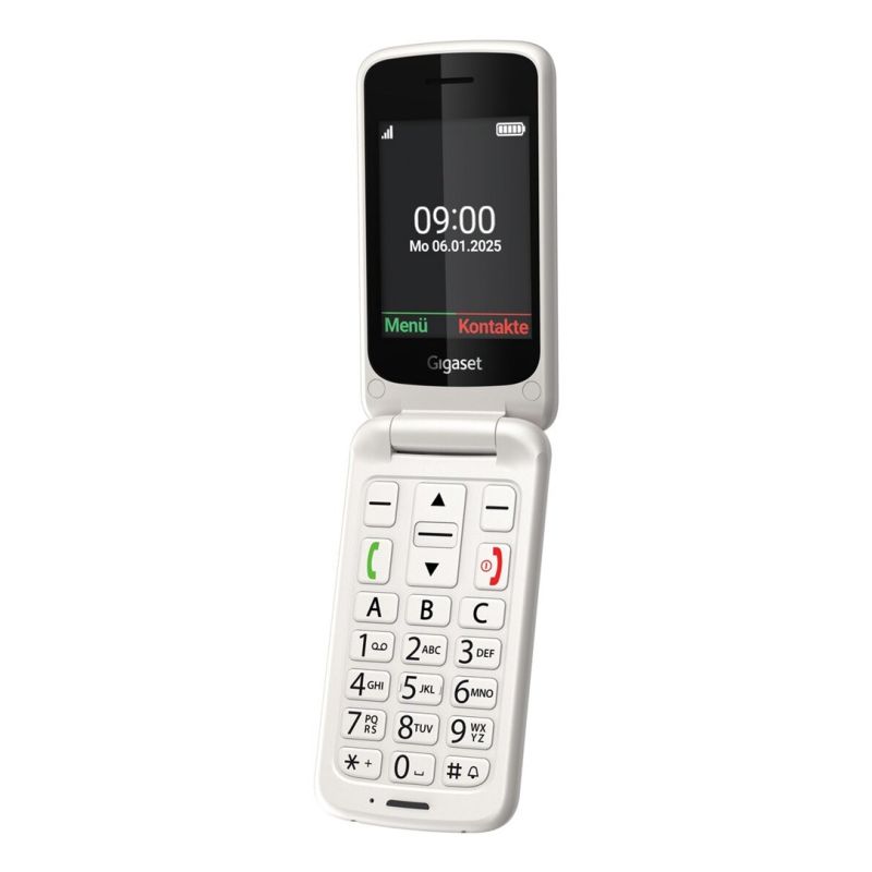4. Gigaset GL595 7,11 cm (2,8") 114 g Weiß Telefon für Senioren