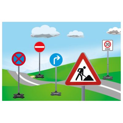 2. Jamara 460293 Schaukelspielzeug-Zubehörset mit Verkehrsschildern