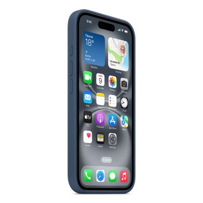 6. Apple iPhone 16 Silikonhülle mit MagSafe – Denim