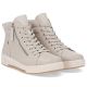 4. Rieker W0164-60 bequeme beige Damen-Lederstiefeletten