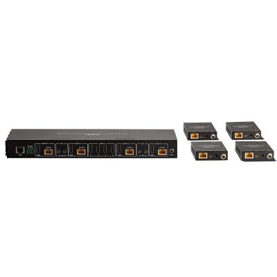 4. Lindy 38328 AV Extender AV-Sender und -Empfänger Schwarz