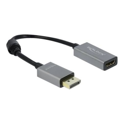 DeLOCK Aktiver DisplayPort 1.4 zu HDMI Adapter 4K 60 Hz (HDR)