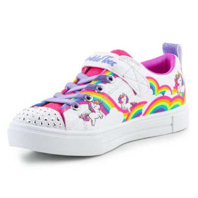 8. Skechers Twinkle Toes S Lights Twinkle Sparks Jumpin Clouds Jr 314809L-WMLT Schuhe