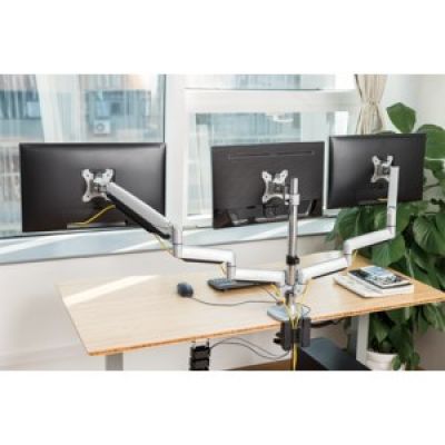 3. Monitorhalterung Logilink TIS 13"-32" 3TFT 2x4Gel. 1x1Joint silber Max. 7kg