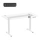 10. ERGO OFFICE ELEKTRISCHER SCHREIBTISCH, HÖHENVERSTELLBAR BIS 1160 MM, MAX. 80 KG, OHNE TISCHPLATTE FÜR ARBEIT IM SITZEN UND STEHEN, WEISS ER-400 W