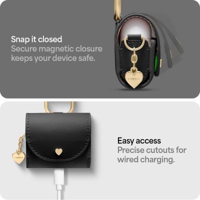 10. Spigen Cyrill Mini Bag Hülle für AirPods 4 – Schwarz