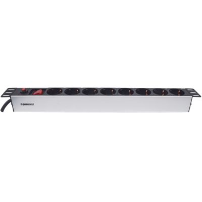 3. INTELLINET STROMVERSORGUNGSSTREIFEN-RACK 19 x 8 1U SCHUKO 3M SICHERUNG 713986