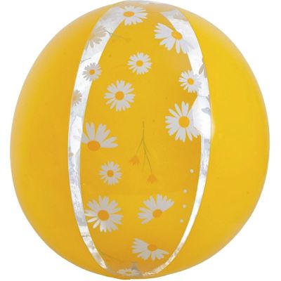 Aufblasbarer Strandball 50 cm, Gänseblümchengelb 53174