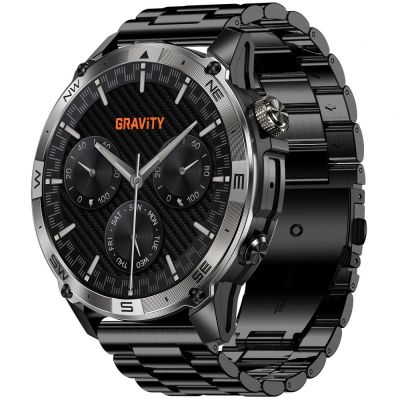 4. Smartwatch Gravity Schwarzes Armband + Armband GT46-4