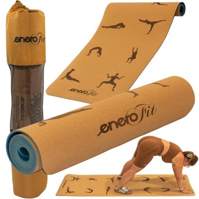10. Kork-Yogamatte 183x61x0,4cm ENERO FIT