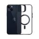 22. 3mk Satin Armor MagCase Hülle mit MagSafe für iPhone 14 Plus – transparent mit schwarzem Rahmen