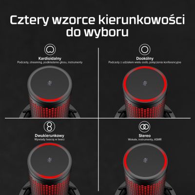 8. HyperX QuadCast 2 – USB-Mikrofon (Schwarz)