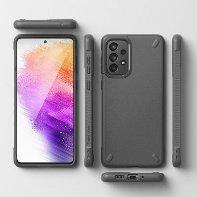 8. Ringke Onyx Durable TPU Cover für Samsung Galaxy A73 grau