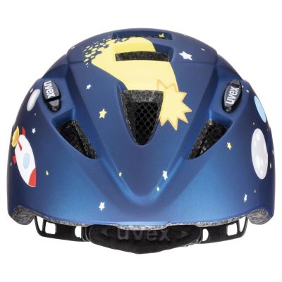 13. Uvex Kid 2 CC Dunkelblauer Raketen-Kinderfahrradhelm, Größe M 46–52 cm