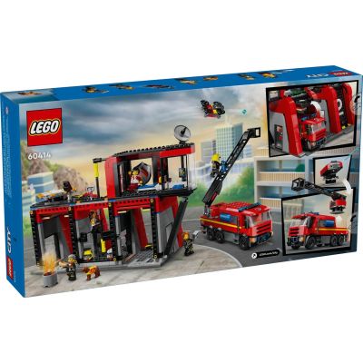 12. LEGO City 60414 Feuerwache mit Feuerwehrauto