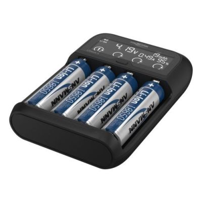 2. ANS 1001-0122 LCD-Tischladegerät für Li-Ion-, NiMH- und LiFePO4-Akkus